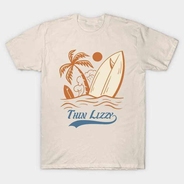 Vintage summer thin lizzy T-Shirt by NeniTompel
